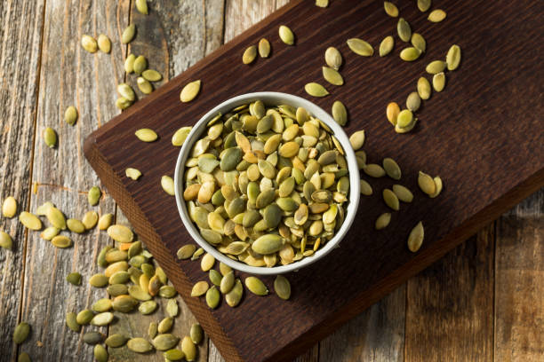istock Raw Green Organic Pumpkin Seed Pepitas 1203232138