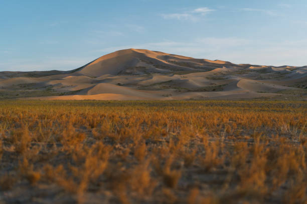 istock Scenic view of Gobi desert at sunset 1203234801