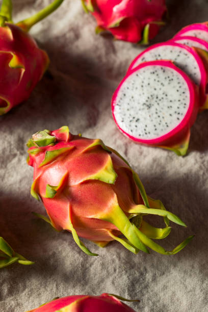 istock Raw Pink Organic Dragonfruit PItaya 1203236812