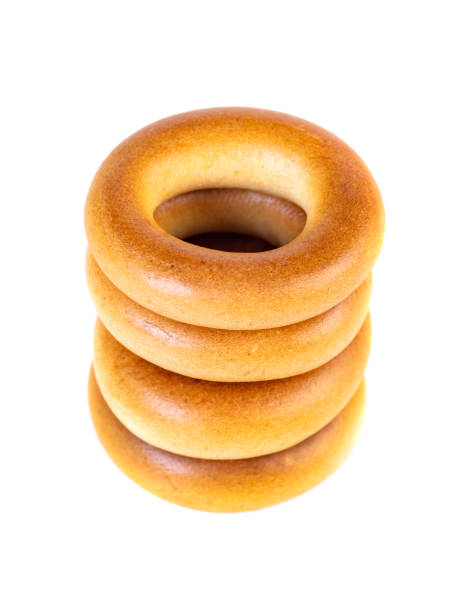 istock Small dry bagels, small rolls on a white background 1203238931