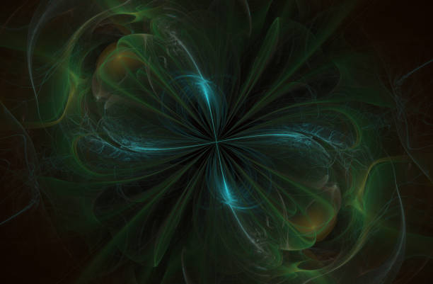 znak nieskończoności, generowany komputerowo fraktalny - kaleidoscope fractal psychedelic abstract zdjęcia i obrazy z banku zdjęć