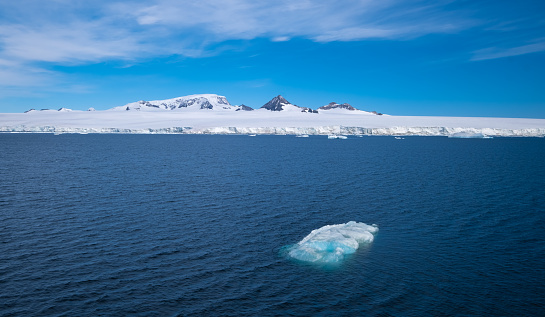 Navigating along the coast of the Antarctic Peninsula, Antarctica
