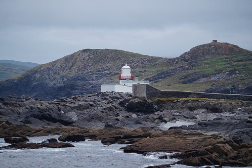 One of the westernmost Irish lighthouses is located on Valentia Island on the road from Knightstown to Glanleam.