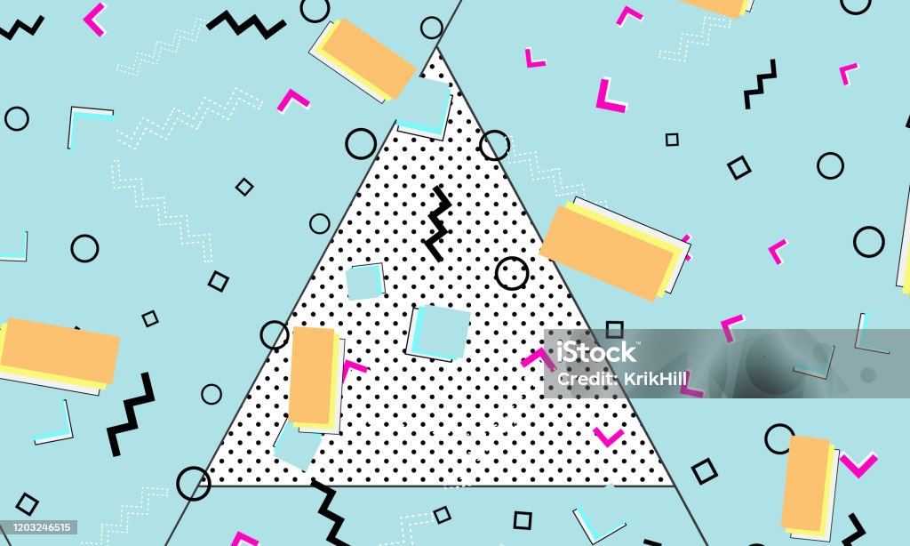 Retro Fun Backdrop Fun Pattern Retro Retro Background Vector Stock Illustration - Download ...