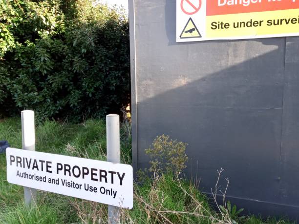 istock Yellow red and black warning sign  construction site 1203248491
