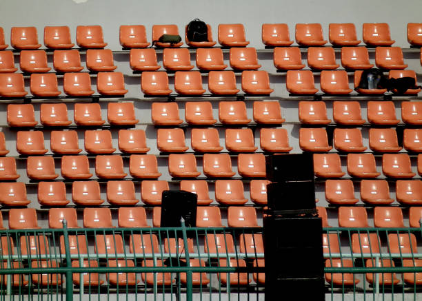 istock The orange chair in the stadium 1203255742