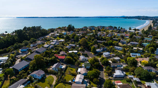 istock Auckland Aerial View 1203257564