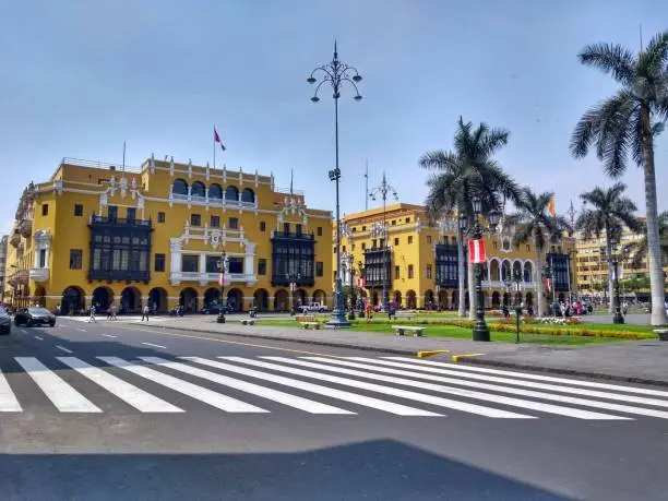Lima, the capital of Peru, lies on the country's arid Pacific coast. Though its colonial center is preserved, it's a bustling metropolis and one of South America’s largest cities.