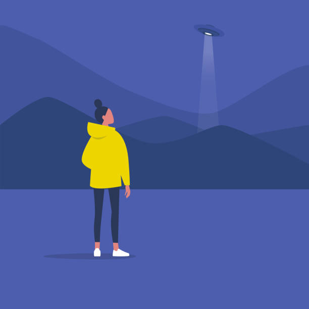 30+ Alien Abduction Woman Stock Illustrations, Royalty-Free Vector