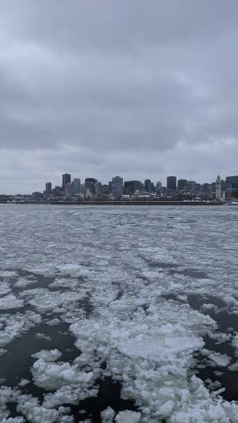 istock Montreal and the river in winter (photo2) 1203268298