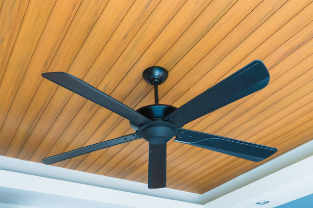 istock Electric Ceiling fan decoration interior of room 1203283462