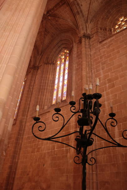 istock Gothic arch and candelabra in Portugal 1203287319