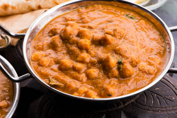 istock Chana Masala: Traditional Indian dish with chickpeas and curry 1203292647