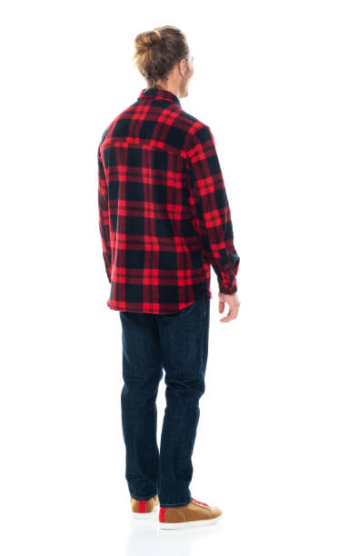 istock Caucasian male standing wearing jeans 1203298905