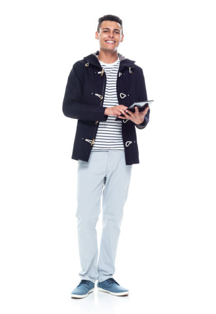 istock African ethnicity male standing wearing jacket and using digital tablet 1203299705