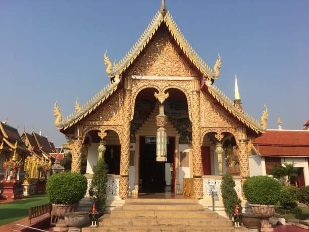 istock Beautiful temple in northern Thailand 1203301416
