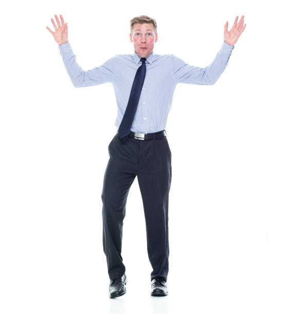 istock Caucasian male businessman standing 1203305222