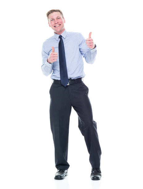 istock Caucasian male businessman standing 1203305244