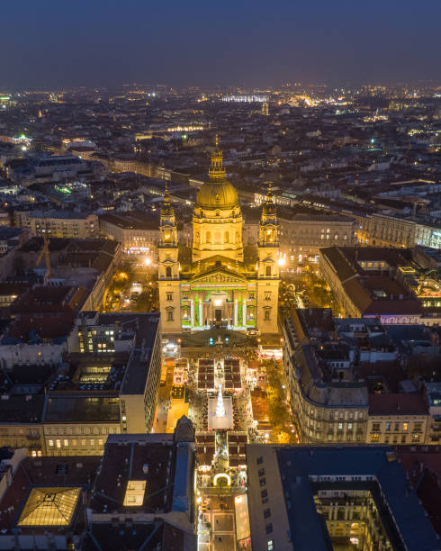 istock St. Stephen's Basilica in Budapest Hungary at night 1203305602