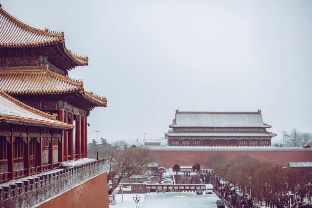 istock The Forbidden City with Snow- Beijing, China 1203319232