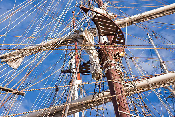 istock Rigging of historic sailing boats 120332170