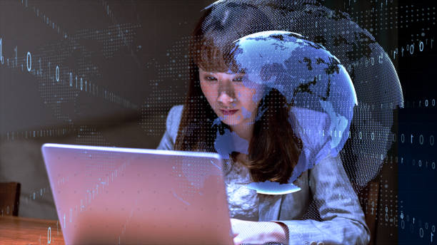 istock 5G and AI technology, Global communication network concept. World map point, line, composition, representing the global, Global network connection, international meaning. 1203322459