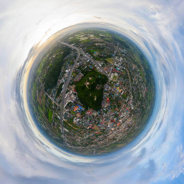 istock Phetchaburi Little planet 360 degree. 1203323914