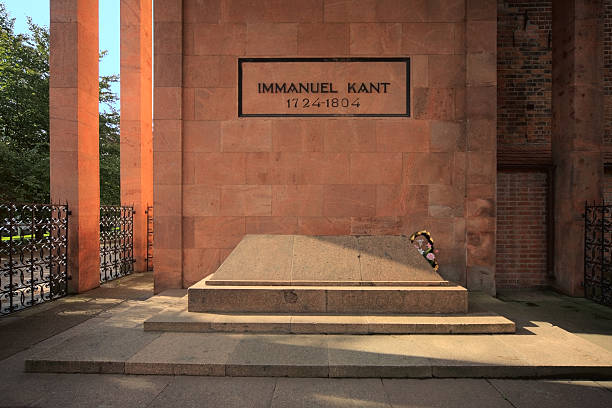 Tomb of Immanuel Kant who died in 1804 Tomb of Immanuel Kant on the island with the same name in Kaliningrad, formerly Koenigsberg immanuel stock pictures, royalty-free photos & images