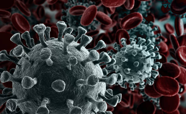 istock Coronavirus outbreak and coronaviruses influenza background as dangerous flu strain cases as a pandemic medical health risk concept with disease cells 1203326654