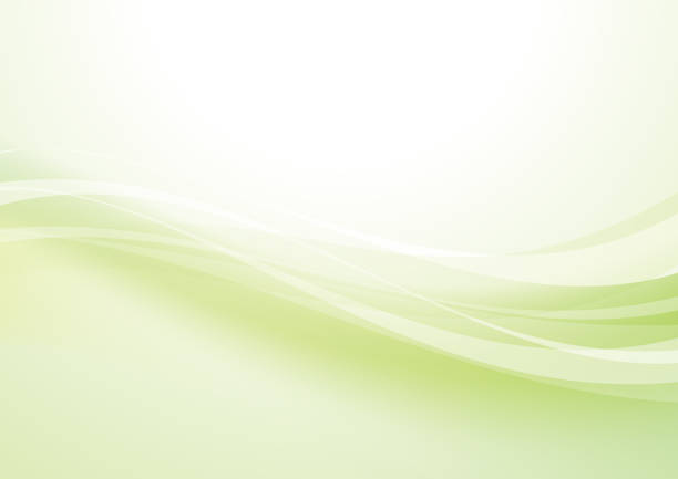 滑らかな曲線の抽象的な背景 - 緑 背景点のイラスト素材／クリップアート素材／マンガ素材／アイコン素材