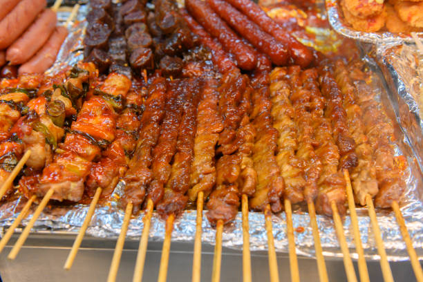 Korean-style barbecue food in South Korea