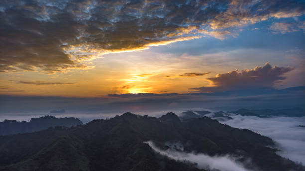 istock Sunrise of Sungai Lembing, Malaysia. 1203330966