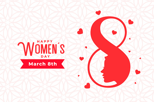 march 8th happy womens day stylish banner design
