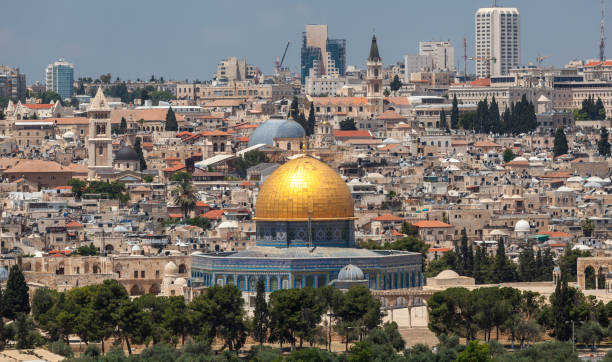 istock Nice panorama of the city of Jerusalem 1203336749