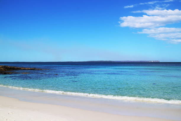 istock The world's whitest sand at Hyams beach 1203338248