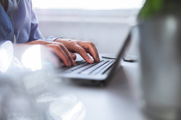 istock Businesswoman using laptop 1203340738