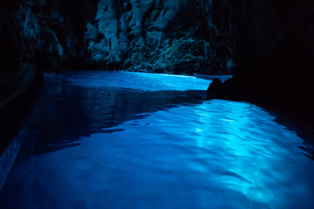 istock Blue cave Croatia photography from a boat 1203348234