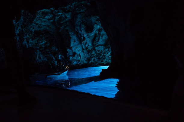 istock Blue cave Croatia photography from a boat 1203348503