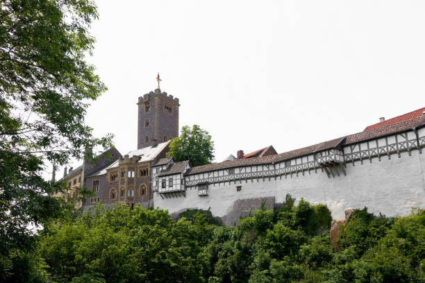 Situated on a large rock in the Harts Mountains of Germany, the castle and fortress ruins overlook the town of Norten-Hardenberg.