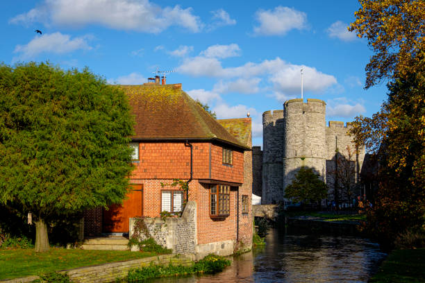 istock Westgate Towers, viewed from Westgate Gardens Riverside, Canterbury, Kent, UK 1203359245