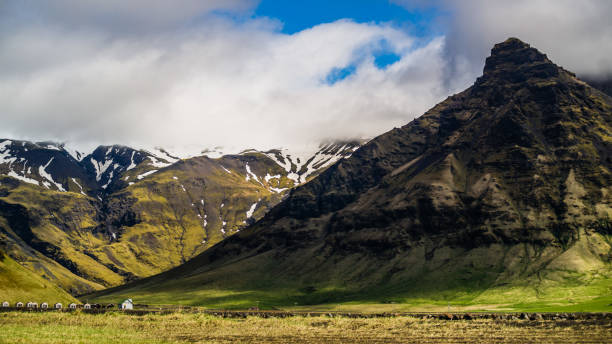 istock Roadview on mountains in Iceland. 1203360491