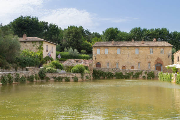 istock Bagno Vignoni main square view, Tuscany, Italy 1203360819