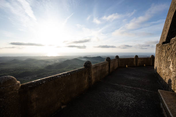 istock great stone wall in front of a amazing sunrise 1203360837
