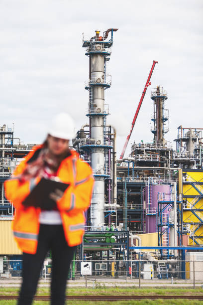 istock Female industrial worker 1203361546