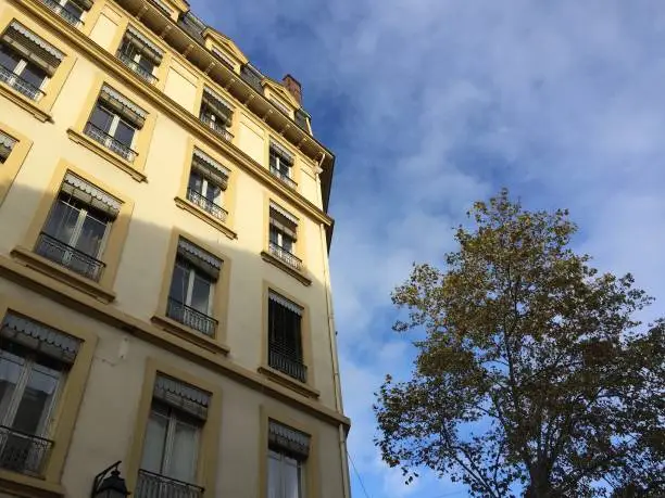 Photo of Buildings in the bohemian Croix-Rousse neighborhood - Lyon, France