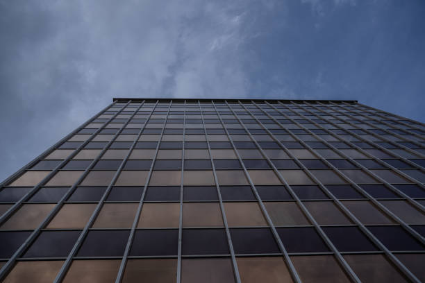 istock huge skyscraper building with blue sky background skyscraper isolated with natural background in Palma de Mallorca Spain 1203370409