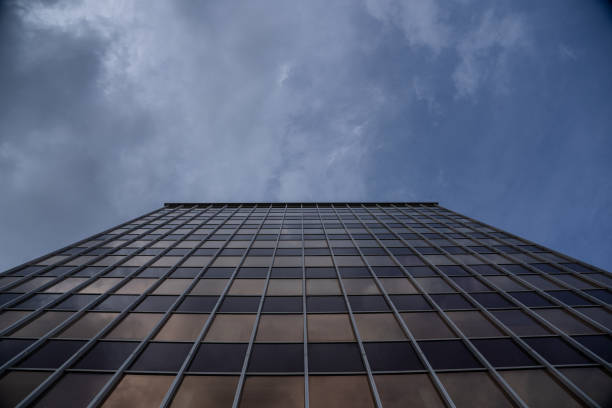 istock huge skyscraper building with blue sky background skyscraper isolated with natural background in Palma de Mallorca Spain 1203370437