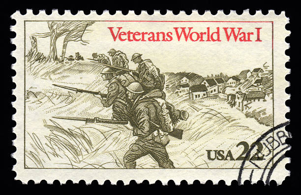 istock USA Postage Stamp Veterans Of World War One 120337121