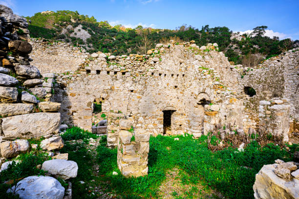 istock The ancient water tunnels of  Olimpos (Olympus, Olympos) 1203372235