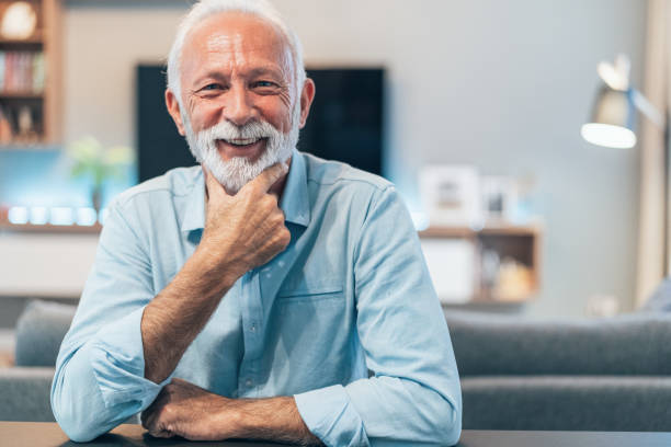 istock Portrait of senior man 1203373193